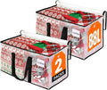 RoomHacks Clear Heavy Duty Extra Large Moving Bags, Reinforced Handle and Double Zipper, Storage Bags Alternative to Moving Box (2 Packs)