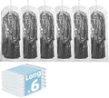 Hanging Vacuum Storage Bags, 6 Pack (53 x27.6 inch), Vacuum Seal bags for Clothing, Garment Storage for Coat, Jacket, Suits, Dresses, Closet Oragnization and Storage