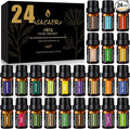 SACATR 24 Pcs Essential Oil Set - Natural Essential Oils - Perfect for Diffuser, Humidifiers, Skin Care, Massage, Fragrance Oil Scent for DIY Candle and Soap Making (24 * 5ml)