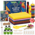 LumaCraft Beeswax Sheets for Candle Making Kit – 16PCS 100% Pure Natural Beeswax Candle Sheets for Rolling Candles – DIY Handmade Candle Making Kit for Family Holiday Party Gift Craft Decor