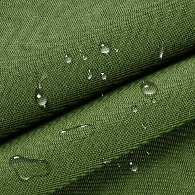 Waterproof Canvas Fabric - 58" Wide 1000D Upholstery Polyester Material - Durable Indoor Outdoor Water Resistant Fabric for Furniture Cover Cushion Home Awning Tent (Dark Green, 1 Yard)