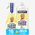Mr. Clean All Purpose Cleaner, Clean Freak Mist Cleaning Kit for Bathroom & Kitchen Cleaner, Lemon Scent, Includes 1 Spray Bottle (16 oz) and 1 Large Refill (30.9 oz)