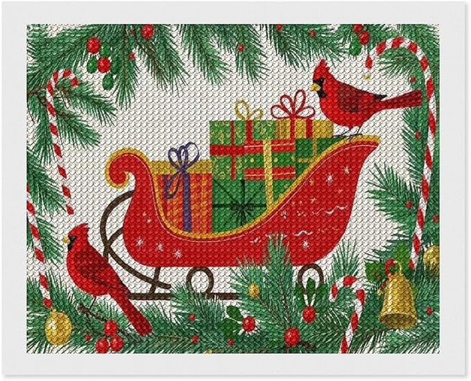 AIVKIEJK Diamond Painting Kits for Adults - Christmas Celebration Halloween Painting DIY 5D Full Drill Diamond Dots Paintings with Diamonds Gem Art and Crafts Home Decor 16"x20"
