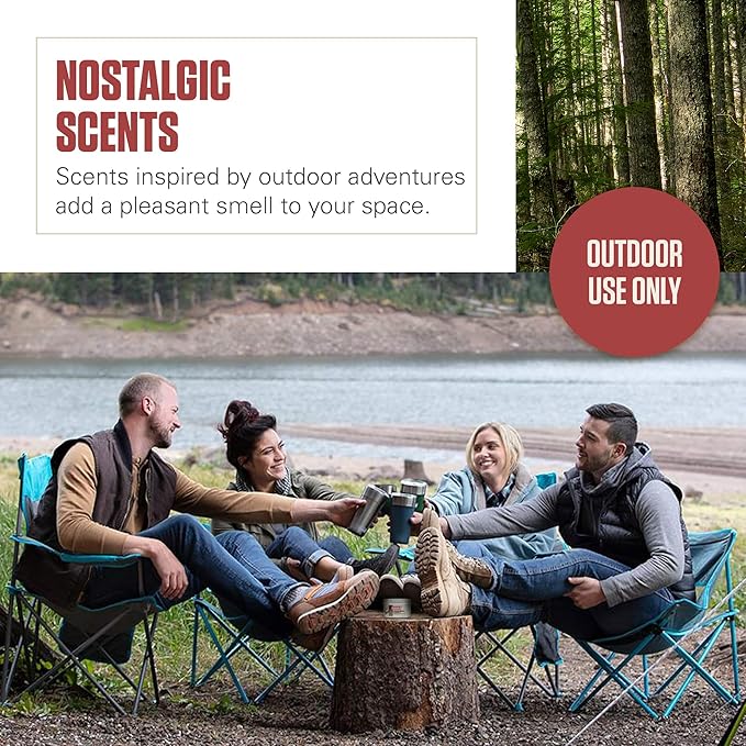 Coleman Scented Tin Citronella Candle - 3 Pack, S'Mores, Pine and Campfire