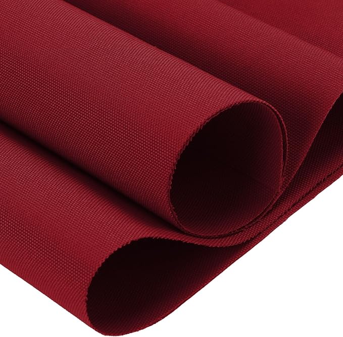 Thickened Waterproof Canvas Fabric by The Yard 1200D 58" W Outdoor Upholstery Material Heavy Duty Fabric Water Resistant Sewing Material for Chair Patio Cushion Purse Bag 1 Yard Red