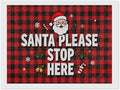 AIVKIEJK Diamond Painting Kits for Adults - Holly & Stars, Santa Please Stop Here Painting DIY 5D Full Drill Diamond Dots Paintings with Diamonds Gem Art and Crafts Home Decor 12"x16"