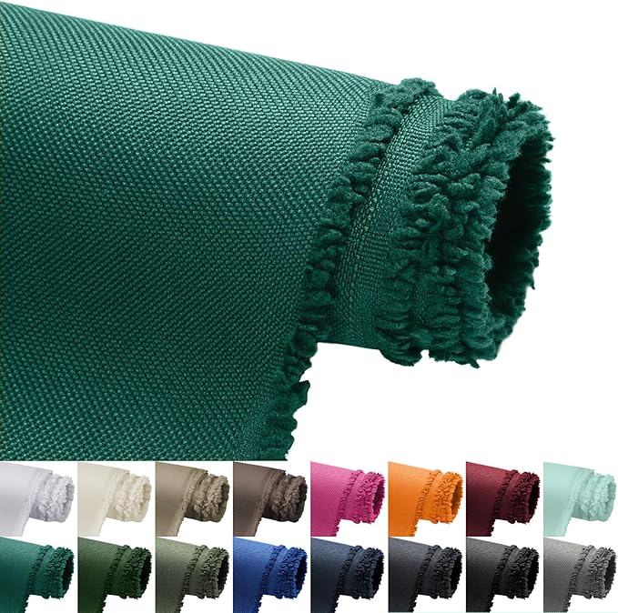 Waterproof Marine Canvas Fabric by The Yard 58" W 600D PVC Backing Water-Resistant Polyester Fabric Upholstery Material for Outdoor Indoor Marine Awning Tent Boat Furniture Cover DIY, 5 Yards Teal