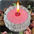 VITARIE Refillable Pearled Candle Sand 18oz, Unscented, 30 Cotton Wicks, 1.1lb Long Burning, Candle Making Kit, Rose Purple