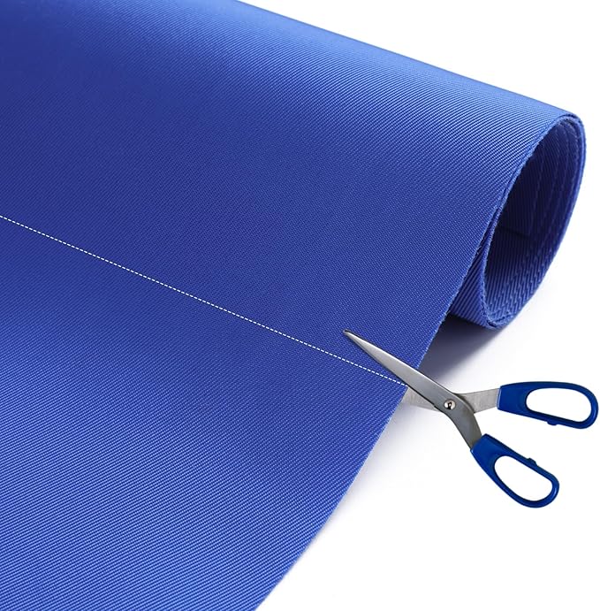 Nylon Fabric, 58" W 420D Waterproof Fabric 2 Yard Ripstop Nylon Material Outdoor Upholstery Twill Sewing Material for Patio Chair, Lining, Cushion, Purse, Tote Bag, Tent, Tarp Cover, DIY Project Blue