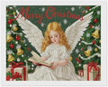 AIVKIEJK Diamond Painting Kits for Adults - Merry Christmas Angel Welcome Painting DIY 5D Full Drill Diamond Dots Paintings with Diamonds Gem Art and Crafts Home Decor 16"x20"
