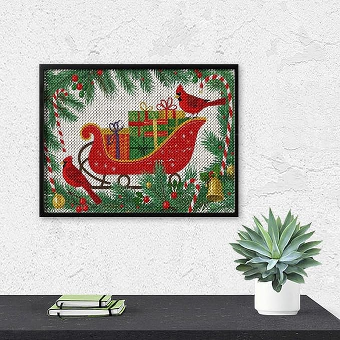 AIVKIEJK Diamond Painting Kits for Adults - Christmas Celebration Halloween Painting DIY 5D Full Drill Diamond Dots Paintings with Diamonds Gem Art and Crafts Home Decor 12"x16"