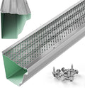5" Gutter Guards Leaf Protection, Domestic Aluminum Gutter Covers 5 Inch (Sample, Mill Finish)