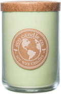 ECO CANDLE CO. Recycled Candle, Sleigh Ride, 26 oz. Double Wick - Scents of Pine & Orange - 100% Soy Wax, No Lead, Kraft Label & Antiqued Pewter Lid, Hand Poured, Phthalate Free, Midwest Soybeans