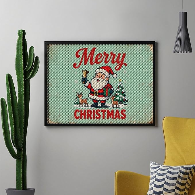 AIVKIEJK Diamond Painting Kits for Adults - Christmas Painting DIY 5D Full Drill Diamond Dots Paintings with Diamonds Gem Art and Crafts Home Decor 12"x16"