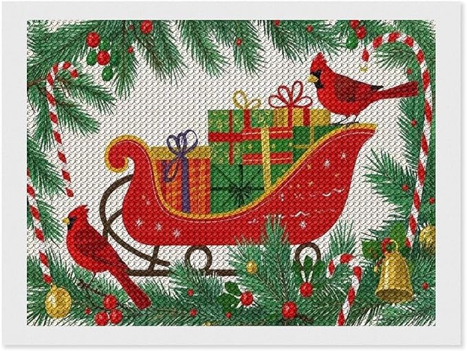 AIVKIEJK Diamond Painting Kits for Adults - Christmas Celebration Halloween Painting DIY 5D Full Drill Diamond Dots Paintings with Diamonds Gem Art and Crafts Home Decor 12"x16"