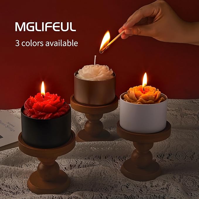 MGLIFEUL Candle Tins Jars Container Vessels for Making 4 8 Oz White Empty Candle Tins Can Gift Box Packaging Plate with Lids Wax Container Bulk Making DIY Candle Supplies Accessories(White,8oz,12pcs)