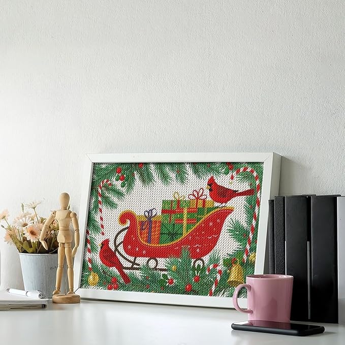 AIVKIEJK Diamond Painting Kits for Adults - Christmas Celebration Halloween Painting DIY 5D Full Drill Diamond Dots Paintings with Diamonds Gem Art and Crafts Home Decor 8"x12"