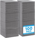 HOMEXCEL Grey Microfiber Cleaning Cloth 100 Pack, Microfiber Towel for Cars, Lint Free, Scratch-Free, Highly Absorbent, and Cleaning Rags for House, Window and Glass, Cars, TV Screen 11.5 X11.5 inch