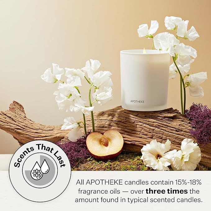 Apotheke Signature Scented Candles for Home, Elderflower Sugar
