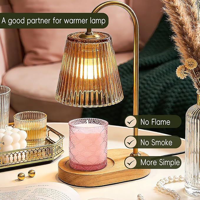 Pink Sands Scented Candle for Mother's Day, Melon & Osmanthus Jar Candle Natural Soy Candles for Home Scented, 60 Hour Candle in Glass for Women, Friends, Family, Colleagues
