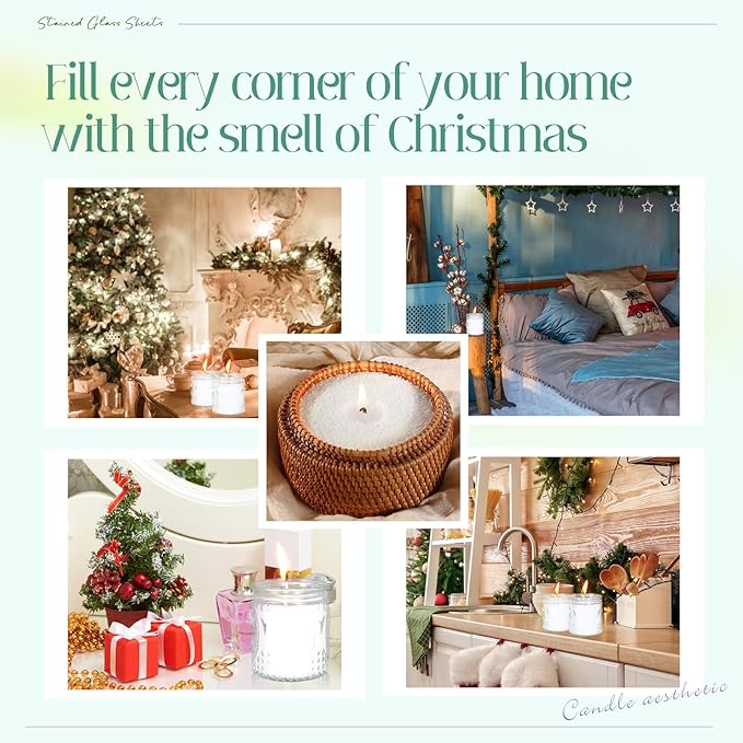 MTLEE Pearled Candle 1.1 Lb/17.6oz Scented Sand Candle Kit Include 25 Wicks, Bow Gift Box, Spoon Reusable Pearled Wax for Mother Mom Day Teahcer Women Friends Gift DIY Home Kit