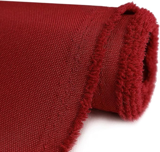 OTOEZ 600D Waterproof Canvas Fabric by The Yard, Fade & UV Resistant Outdoor Upholstery Material 58" W Water Resistant Cordura Polyester Fabric for Marine Boat Awning Tent Chairs DIY, 10 Yards Red