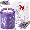 WarmEmbrace Lavender Scented Candles for Women, 7.5 oz Highly -Scented Soy Candle for Home Scented, Birthday Valentines Gifts for Mom & Girlfriend, Housewarming Gift