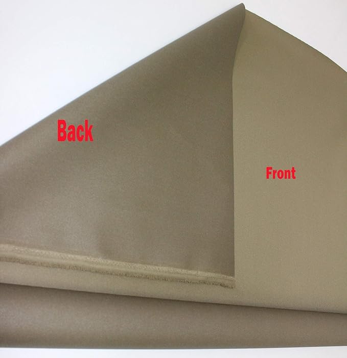 Mybecca Waterproof Canvas Marine Fabric 600 Denier Indoor/Outdoor PU Backing UV Protector Coyote Tan 1 Yard