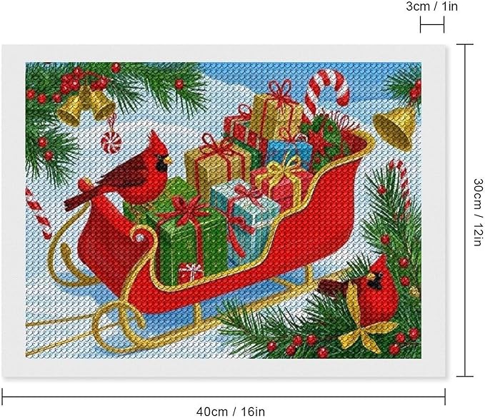 AIVKIEJK Diamond Painting Kits for Adults - Christmas Celebration Halloween Painting DIY 5D Full Drill Diamond Dots Paintings with Diamonds Gem Art and Crafts Home Decor 12"x16"