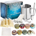 KJZQLMZ Deluxe DIY Candle Making Kit for Adult Beginners, Scented Candle Complete DIY Kit Including Candle Jar, Candle Making Pouring Jar