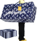 4 Pcs 66 Gallon Large Moving Bags with Zipper and Handles Christmas Tree Bags Foldable Heavy Duty XXL Totes for Christmas 4ft 5ft Tree Skeleton Blankets Storage(Printed)