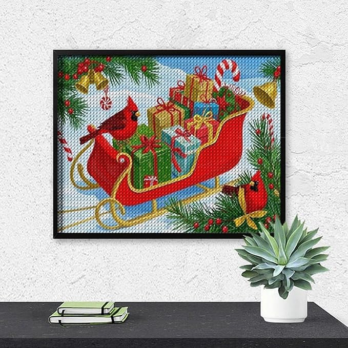 AIVKIEJK Diamond Painting Kits for Adults - Christmas Celebration Halloween Painting DIY 5D Full Drill Diamond Dots Paintings with Diamonds Gem Art and Crafts Home Decor 16"x20"
