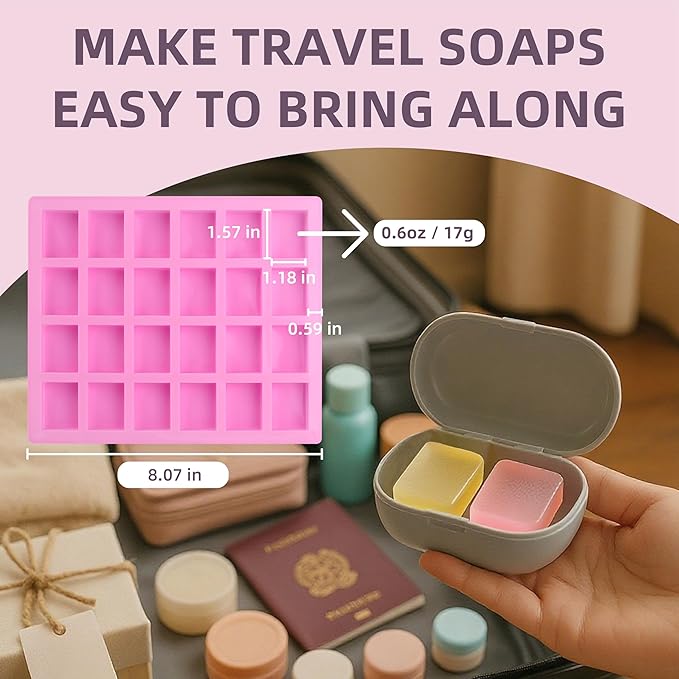 Yosamio Deluxe Soap Making Kit with Exclusive Stamp & Removable Melter–40+Pcs DIY Supplies for Adults, Easy-Clean Pot, Shea Butter & Clear Bases, Essential Oils, Molds, Dyes. Full Set for Beginners