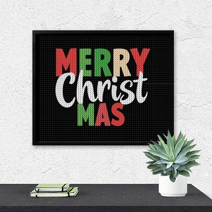 AIVKIEJK Diamond Painting Kits for Adults - Merry Christmas Painting DIY 5D Full Drill Diamond Dots Paintings with Diamonds Gem Art and Crafts Home Decor 16"x20"