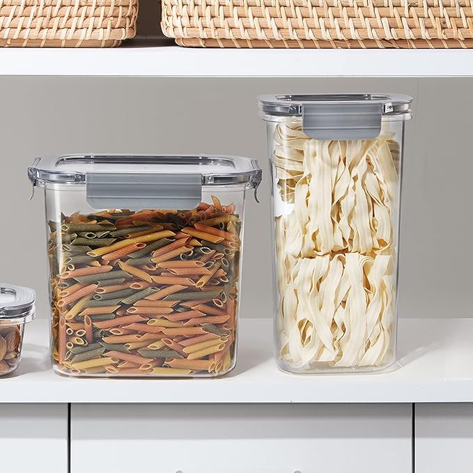Oggi Clarity Leak-Proof Airtight Food Storage Container - Ultra clear, BPA free, Sealable Container with Lid, Ideal for kitchen storage, Kitchen Organization, Perfect Meal Prep Containers. 54oz/1.6lt