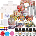 Trulloyoo Candle Making Kit for Adult, DIY Candle Making Supplies Include Soy Wax, Wicks, Candle Tins, Essential Oils, Dyes, DIY Arts & Crafts Gift, Beginners, Adults