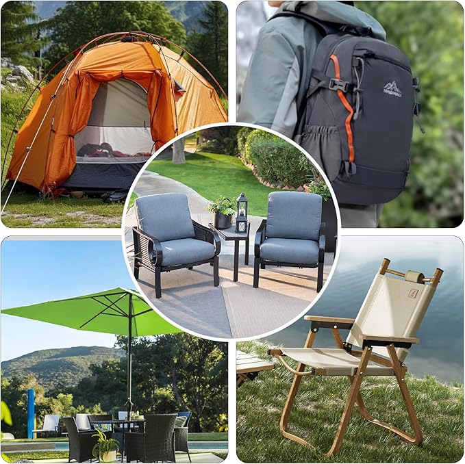 Waterproof Canvas Fabric by The Yard 58inch 600D Upholstery Material Polyester Fabric Outdoor Water Resistant Fabric for Sewing Chair Patio Cushion Purse Bag Interior, 10 Yard Orange