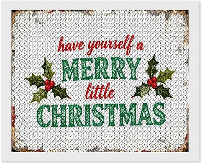 AIVKIEJK Diamond Painting Kits for Adults - Merry Christmas Santa Painting DIY 5D Full Drill Diamond Dots Paintings with Diamonds Gem Art and Crafts Home Decor 16"x20"