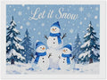 AIVKIEJK Diamond Painting Kits for Adults - Merry Christmas Snowman Winter Painting DIY 5D Full Drill Diamond Dots Paintings with Diamonds Gem Art and Crafts Home Decor 12"x16"