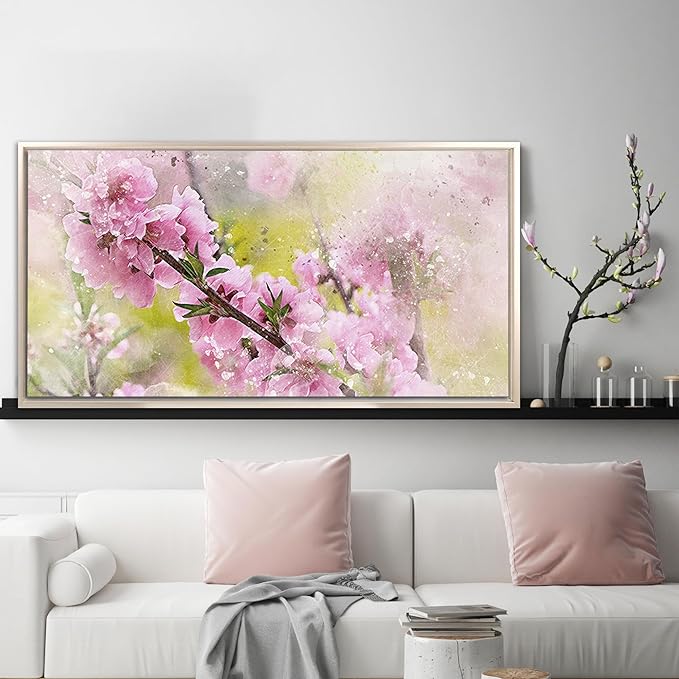 Pixy Canvas Floater Frame 20x40 for 1.5 inch Deep Canvas Paintings/Canvas Prints/Wood Canvas Panels/Wall Art/Wall Decor/Home Decor/Artwork (Champagne, 20 x 40 inch, Landscape)