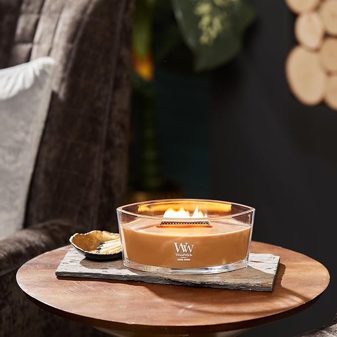 WoodWick Ellipse Candle Santal Myrrh 16 oz.