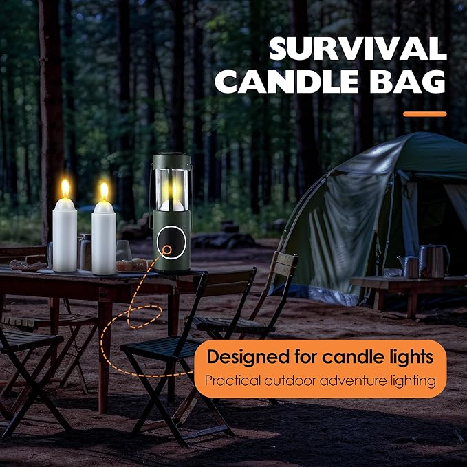 15 Pcs 15H White Paraffin Candles for Candle Lanterns, Emergency Candle for Outdoor Survival, Smokeless Long Lasting Bougie for Home Power Outages, Emergency, Survival