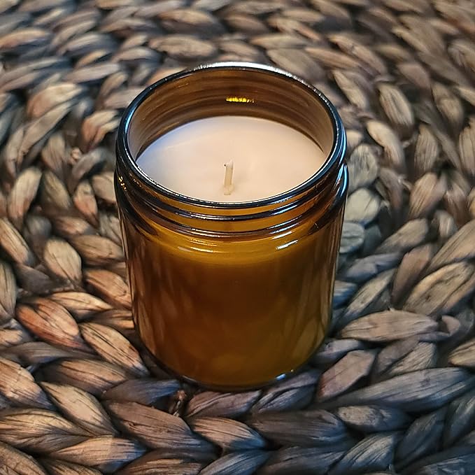 Arctic Wicks Scented Coconut Beeswax Candles | Coconut Beeswax Non Toxic Candle 9oz Amber | Farmhouse Candles Non-Toxic Clean Burn 100% USDA Certified Biobased (Arctic Moonlight)