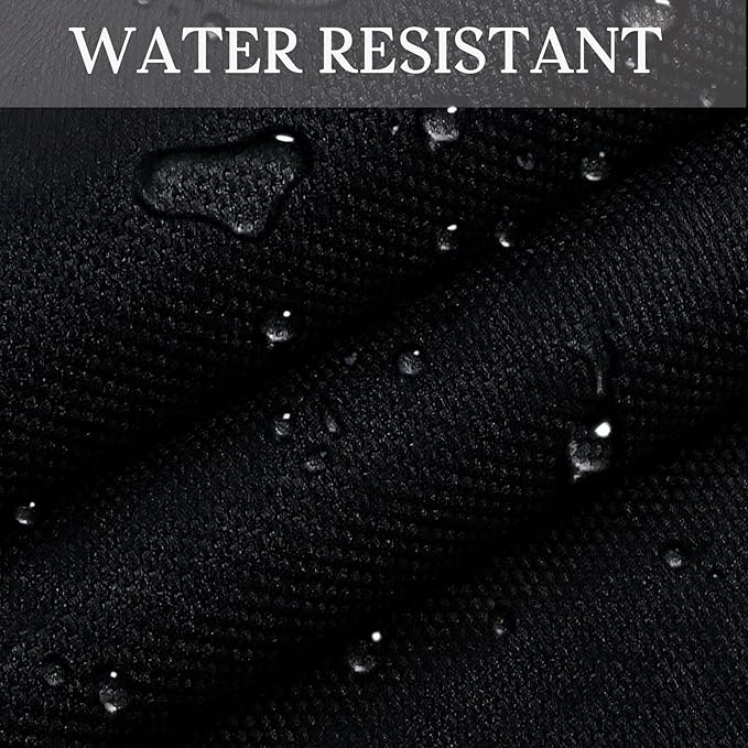 Waterproof Canvas Cloth Fabric by The Yard 60" W 600D Oxford Polyester Upholster Fabric Water Resistant Material for Outdoor Furniture Chair Cushion Cover DIY Sewing (1 Yard, Black)
