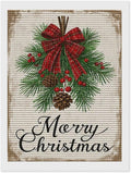 AIVKIEJK Diamond Painting Kits for Adults - Merry Christmas Holly, Pine Cones & Red Plaid Bow Painting DIY 5D Full Drill Diamond Dots Paintings with Diamonds Gem Art and Crafts Home Decor 12"x16"