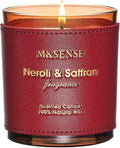 M&SENSE Neroli Saffron Vegan Soy Candles, Non Toxic 10oz 42-Hour Long Burning, Winter Aromatherapy Candle for Cozy Stress Relief, Housewarming New Year Gifts