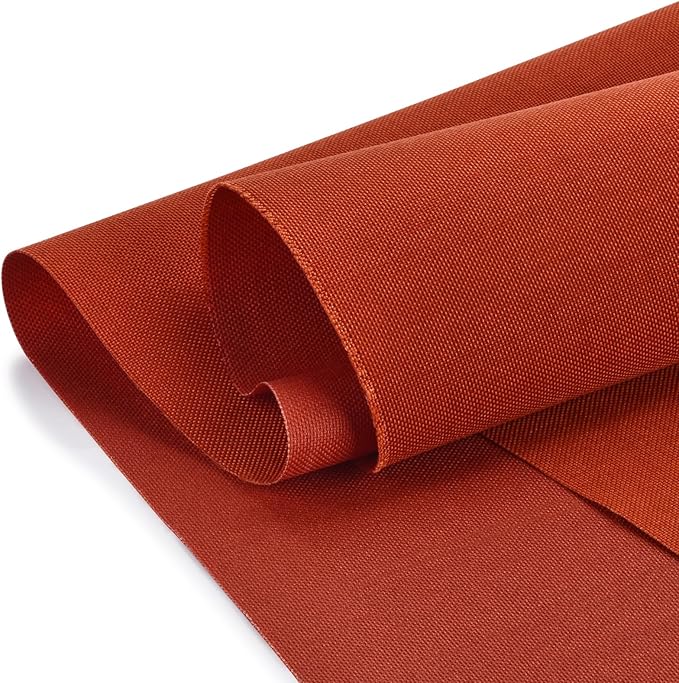 Waterproof Canvas Fabric - 58" Wide 1000D Upholstery Polyester Material - Durable Indoor Outdoor Water Resistant Fabric for Furniture Cover Cushion Home Awning Tent (Burnt Ochre, 1 Yard)