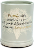 Elanze Designs Family Tree Ceramic Stoneware Electric Large Jar Candle Warmer
