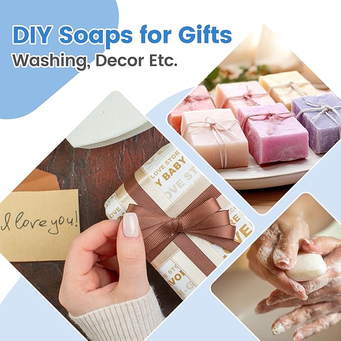 PIUH DIY Soap Making Kit with Electronic Hot Plate and Supplies for Adults, All-in-One Soap Making Supplies for Begineers with Soap Base, Pouring Pot, 4 Fragrances and Dyes for Making Soaps