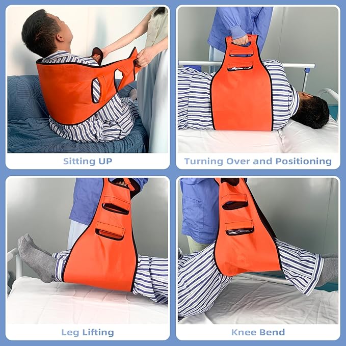 Transfer Sling, Lift Assist Gait Belts for Seniors, Transfer Belt for Elderly and Disabled, Bed Assist Mobility Belt for Patient Care